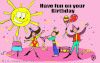 萌娃 音乐 跳舞 生日快乐