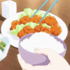 美食 二次元 卡通 米饭 菜