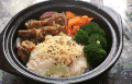 午餐 牛肉 米饭 菜花