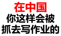 在中国你这样会被抓去写作业的 纯文字 恶搞 逗比