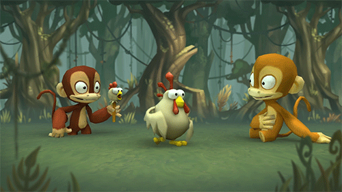 跳舞 尼克 游戏 大声笑 猴子 尼克 视频游戏 电脑游戏 鸡 猴子的追求 舞鸡