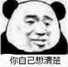 熊猫头 暴漫 你自己想清楚 搞笑 可爱 蠢萌