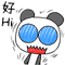 HI好     打招呼  熊猫  动态
