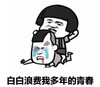 暴漫表情 文字表情包 白白浪费我多年的青春 搞笑 逗 沙雕