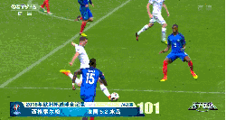 冰岛 法国 法国欧洲杯108球全纪录 西格索尔松  铲射破门