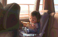 萌娃 坐车 搞笑 惊吓