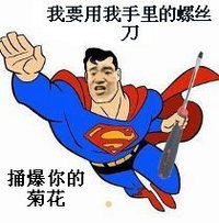 我要用螺丝刀 捅爆你的菊花 恶搞 超人