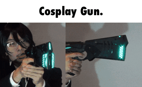 枪 发光 变形 cosplay