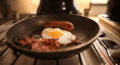 鸡蛋 早餐 食物 平底锅