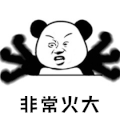 暴漫 熊猫头 熊猫人 非常火大 生气