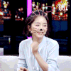 谭松韵 笑容 美女 手指