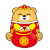 小熊 红包 开心 喜庆