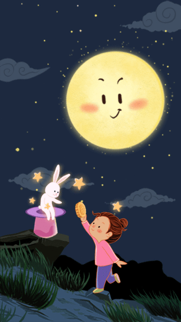 月亮 兔子 月饼 中秋