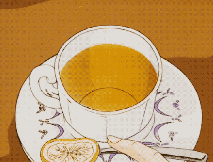 茶杯 勺子 柠檬 动态