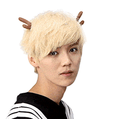 鹿晗 可爱 黄头发 帅气