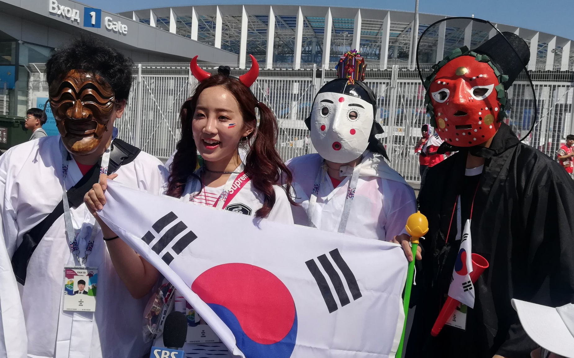 世界杯 韩国 球迷 美女 啦啦宝贝