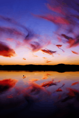 湖 美景 延时摄影 云彩 自然