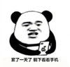 暴漫 熊猫头 累了一天了 躺下看看手机 搞怪 逗
