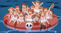 动画 救生艇 小孩子 soogif