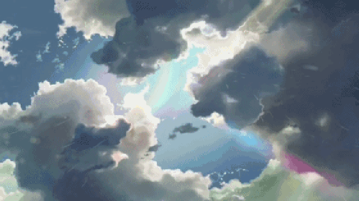 云彩 阳光 卡通 二次元