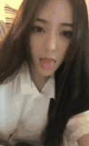 卖萌 吐舌头 美女 自拍