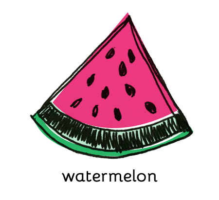 西瓜 watermelon food 树叶 橘子