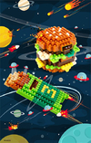 汉堡 星球 恶搞 嚣张