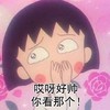 樱桃小丸子 哎呀好帅你看那个 打球 可爱 花痴 色眯眯