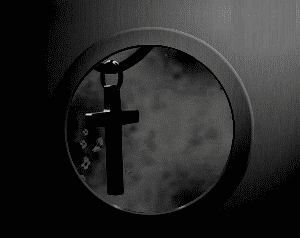 十字架 闪动 漆黑 圆圈
