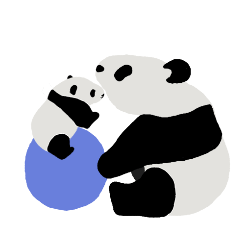 熊猫 萌 可爱 胖达达