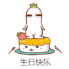 萝卜头 卡通 可爱 生日快乐