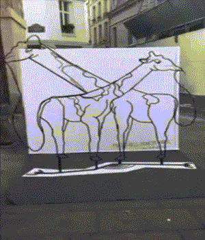 长颈鹿 角度不同看到的就不一样 超厉害的 绘画