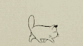 卡通猫 可爱 简笔画