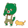 小熊 猫咪 抠鼻子 蝴蝶结
