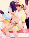 exo 帅哥 倒 逗比