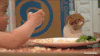 喵星人 盯 baby 吃饭 折耳猫