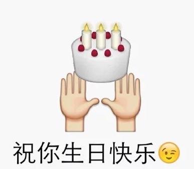 emjio 可爱 萌萌哒 搞笑 生日祝福