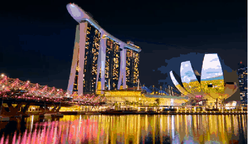 LED Singapore Singapore2012延时摄影 ZWEIZWEI 城市 新加坡 新加坡滨海湾金沙酒店 滨海湾