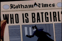 蝙蝠侠 报纸 蝙蝠女 毁掉