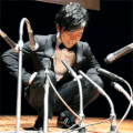 帅气 男神 麦克风 高兴