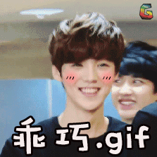 soogif soogif出品 鹿晗 乖巧.gif