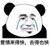 暴漫 文字表情包 爱情来得快去得也快 搞笑 逗 魔性