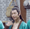 大猛 李岱昆 极品家丁 演员 玩头发 电视剧 白眼 表情包