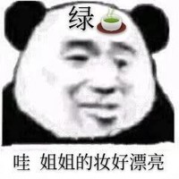 暴漫 熊猫头 姐姐的妆好漂亮 绿茶语录 搞怪 逗