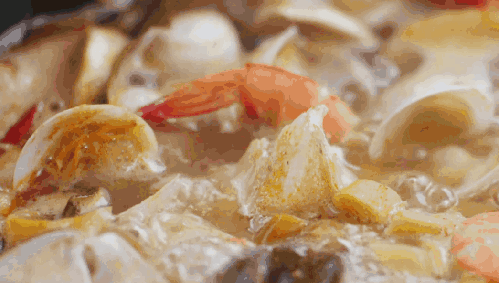 日食记 海鲜 美食 虾 蛤蜊 海鲜汤