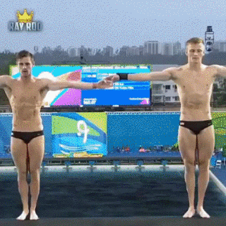 跳水 鲨鱼 双人 恶搞 里约奥运会