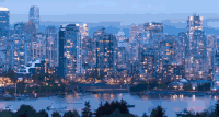 加拿大不列颠哥伦比亚省风光 城市 夜景 延时摄影 旅游 灯光 纪录片