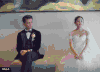 陈晓 陈妍希 婚纱 幸福 微笑