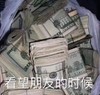 文字表情包 搞笑 沙雕 一夜暴富的梦想 钱 看望朋友的时候