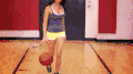 美女 打篮球 女生